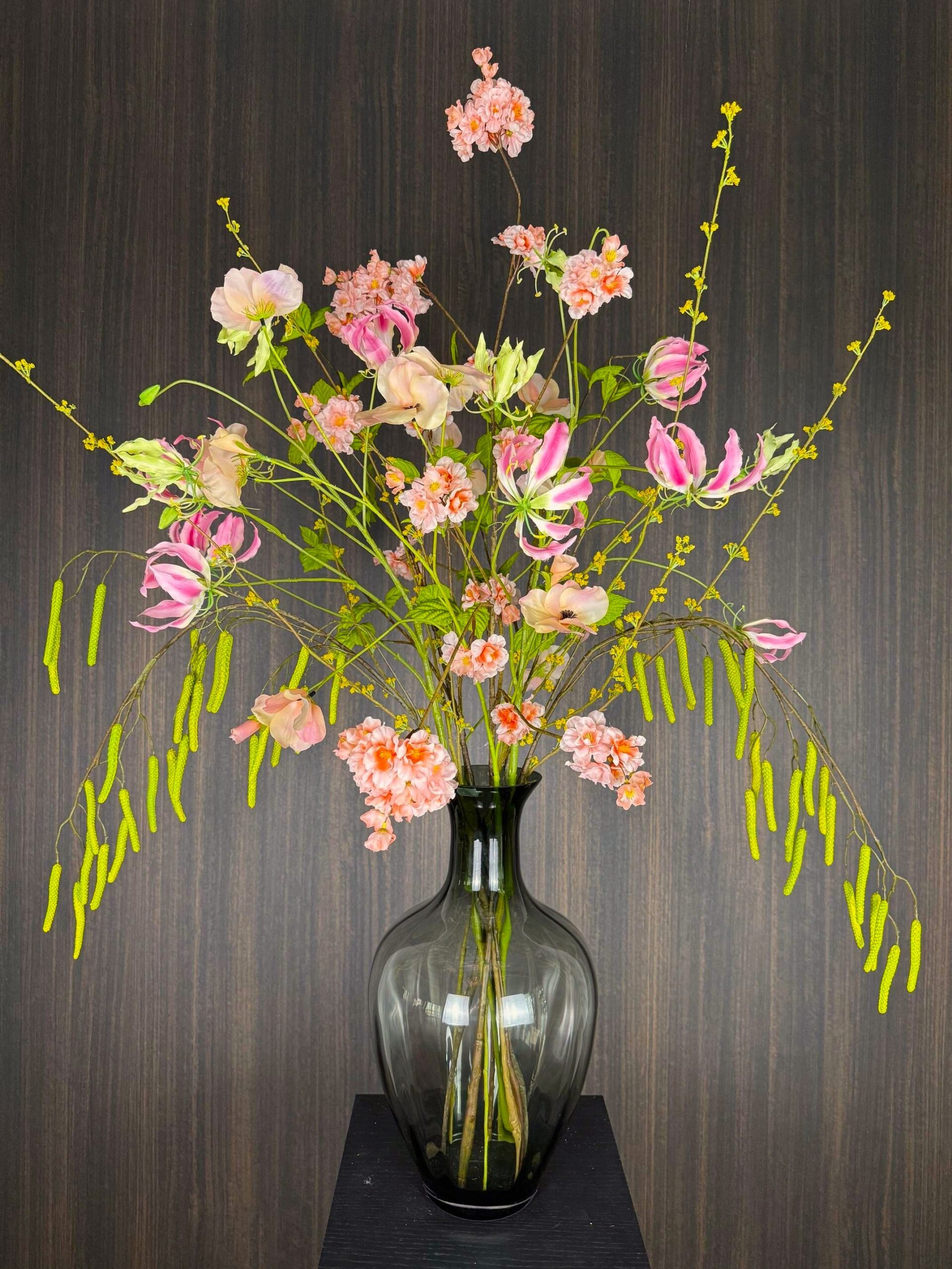 Groot zijdenbloemen boeket Belle