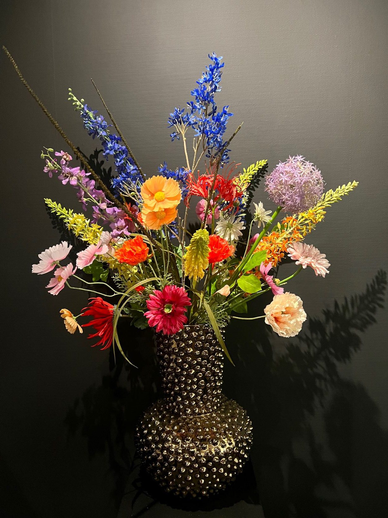 Zijden veldbloemen boeket Lilian groot - Afbeelding 2