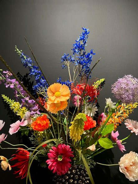 Zijden veldbloemen boeket Lilian groot - Afbeelding 4