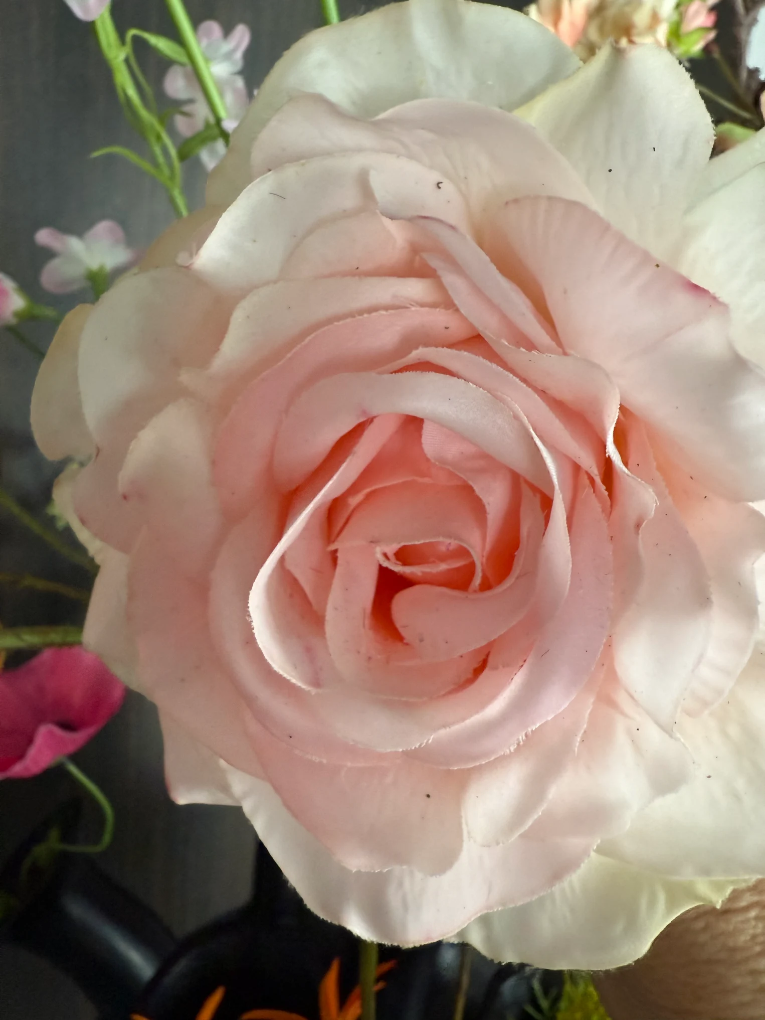 Zijdenbloemen boeket Alix voor in de toetervaas - Afbeelding 3