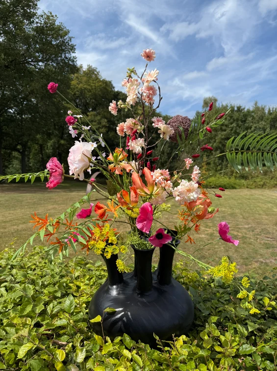 Zijdenbloemen boeket Alix voor in de toetervaas - Afbeelding 6