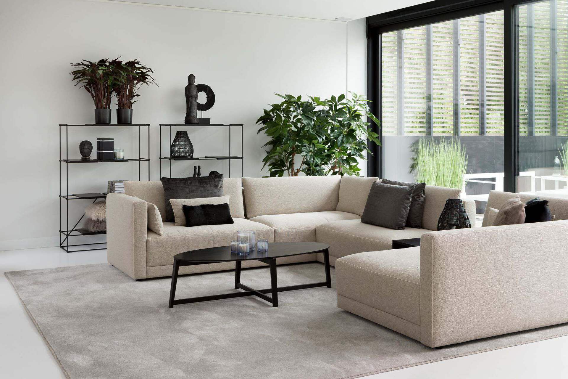 Loungebank hoekbank Plaza