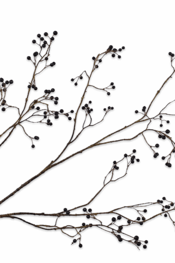 Bessentak zwart bruin donker rood 133 cm Silk-ka