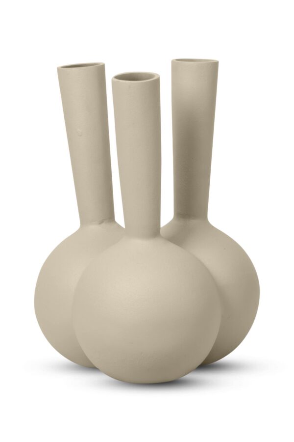 Toetervaas 3 mouth beige sand large