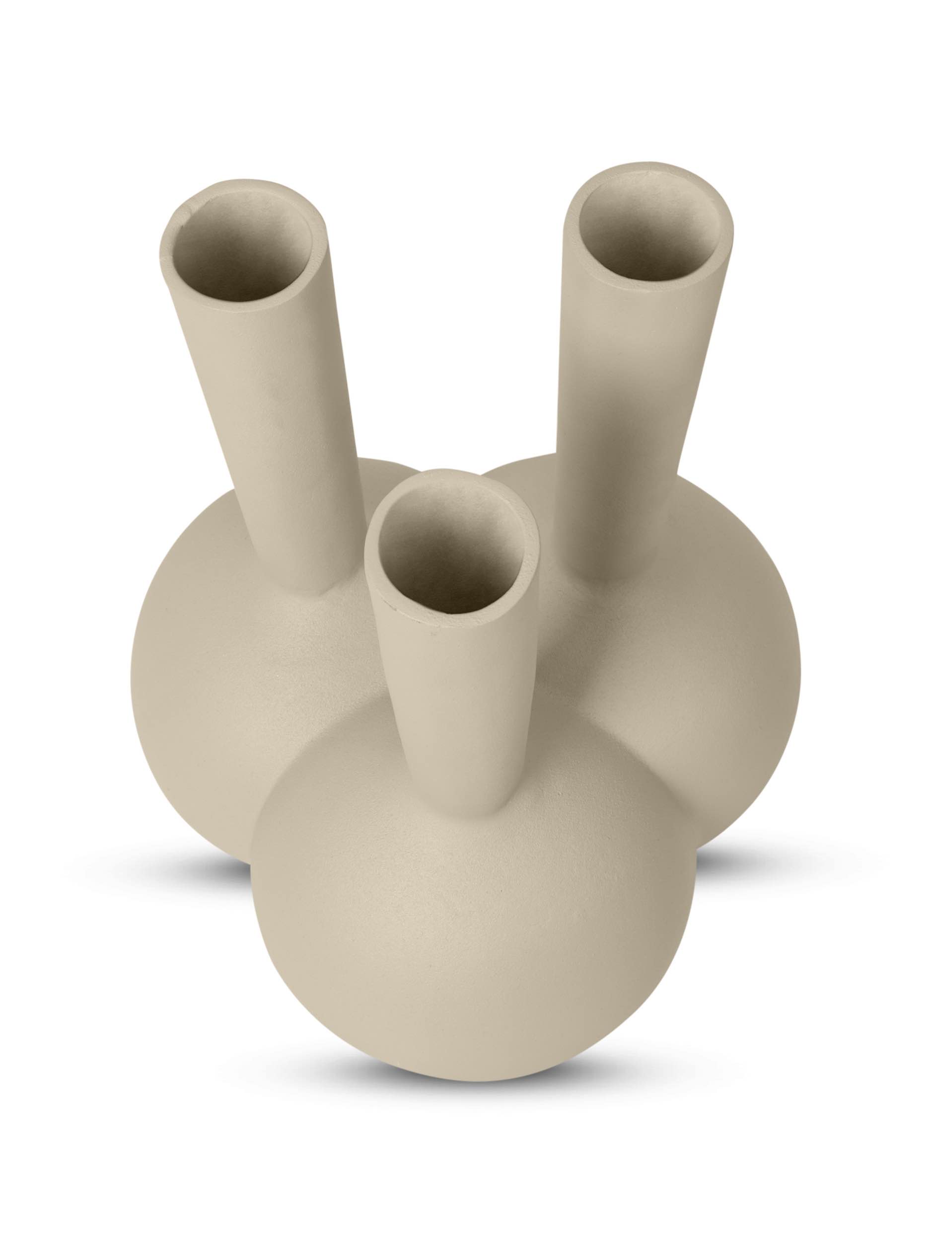 Toetervaas 3 mouth beige sand small - Afbeelding 2