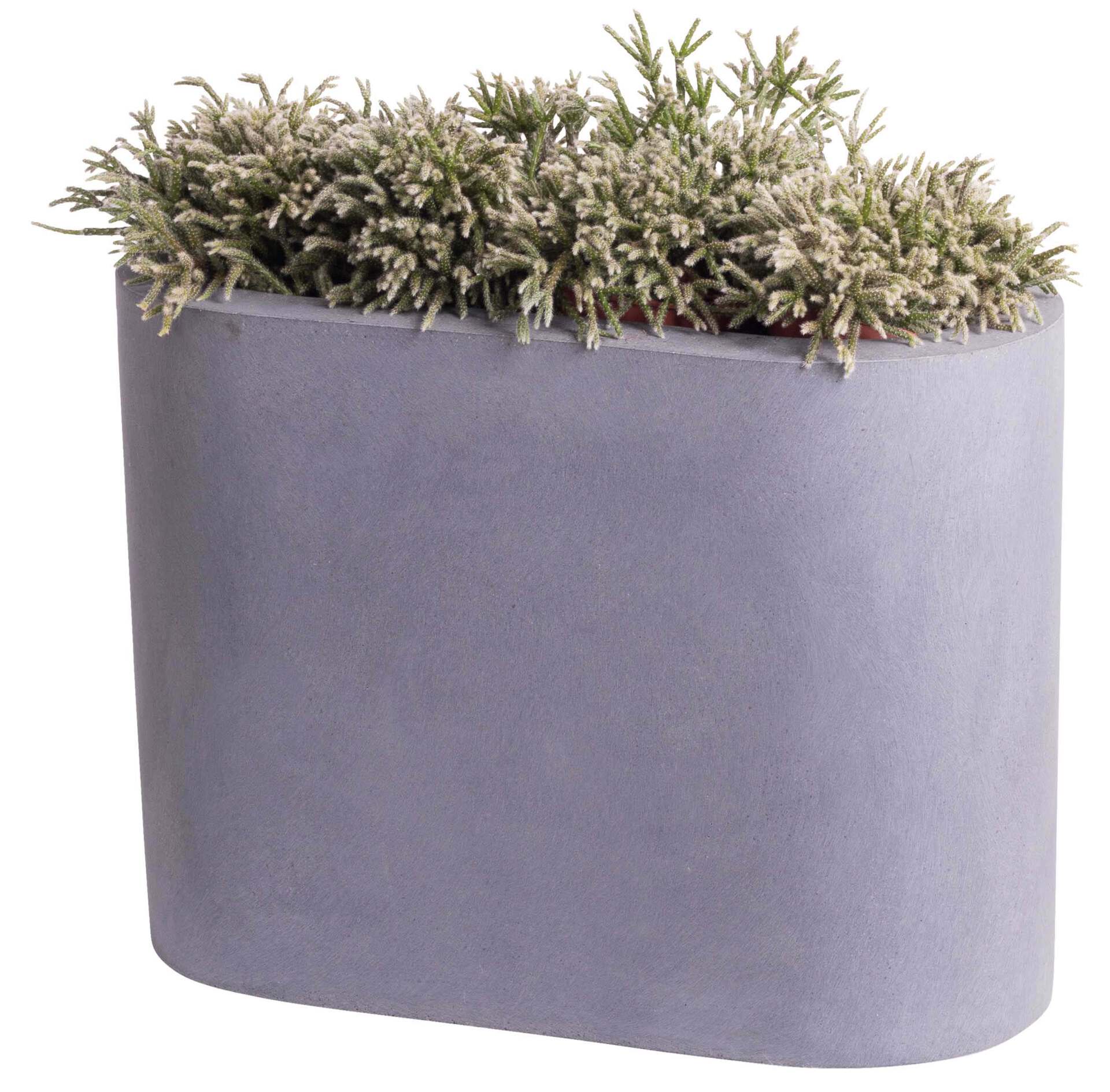 Bloempot Malou grijs breedte 44 cm VTW set van 2 stuks