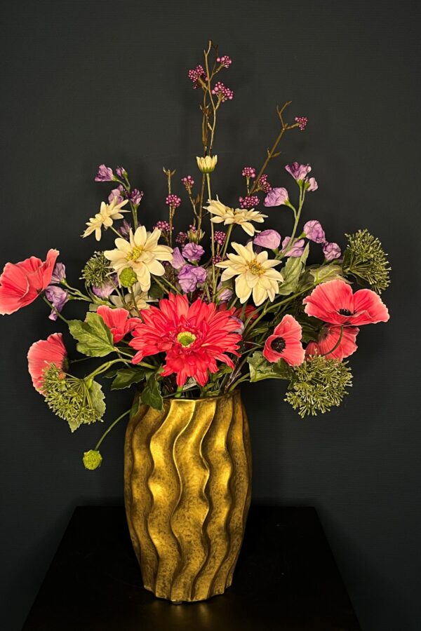 Zijdebloemen boeket Rosa