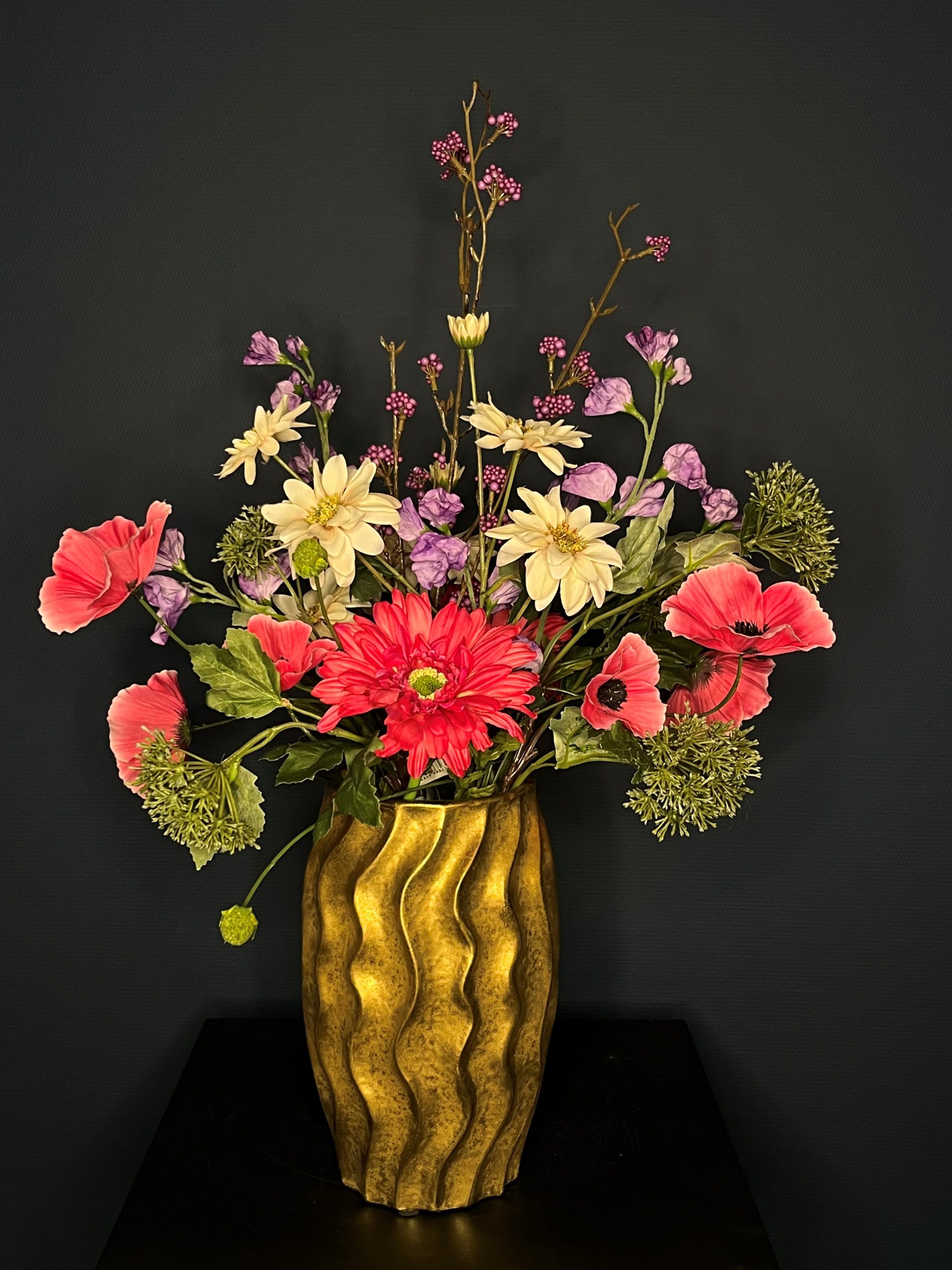 Zijdebloemen boeket Rosa