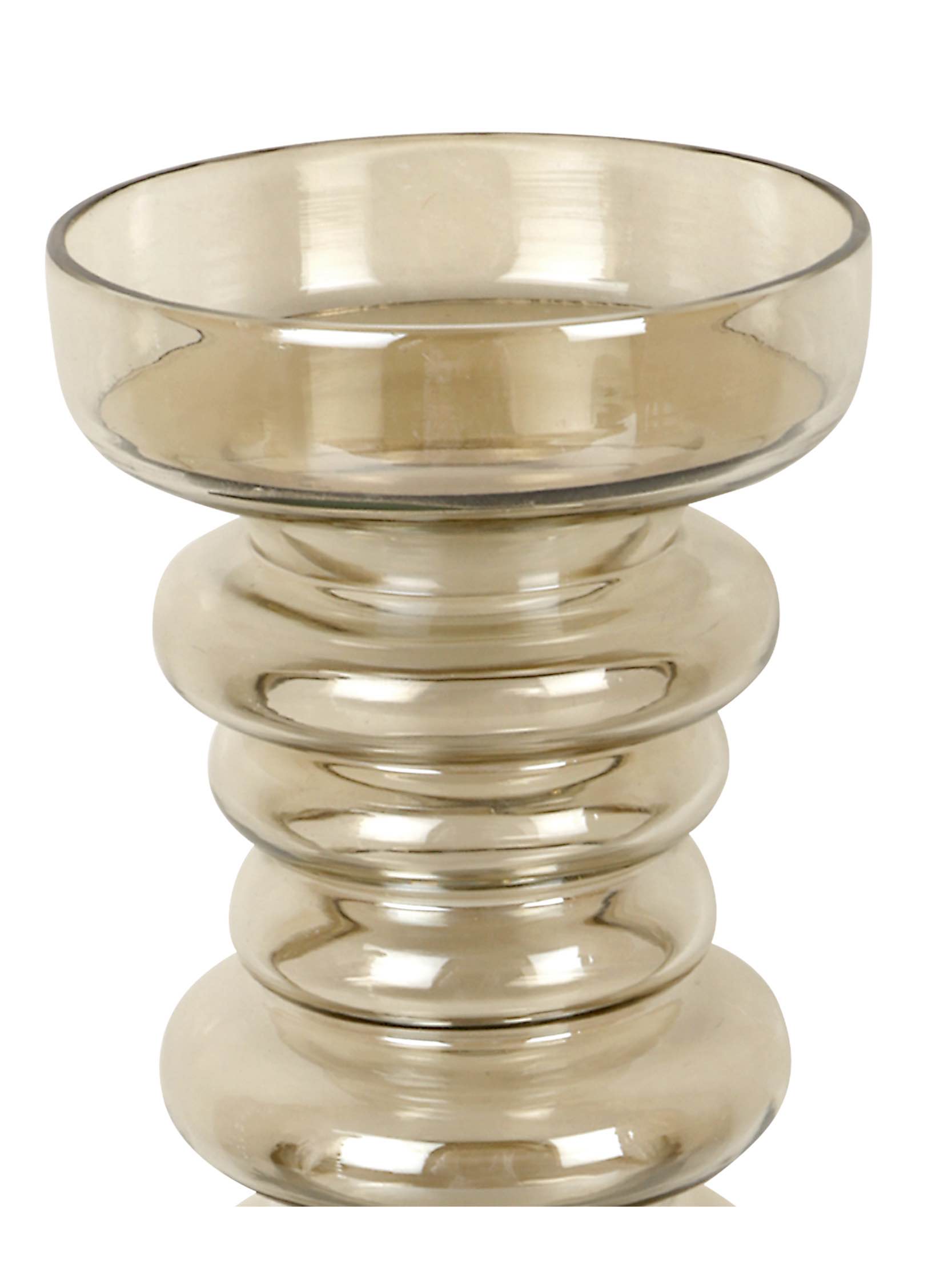 bombyxx glazen kandelaar - medium - H30 cm - Afbeelding 2