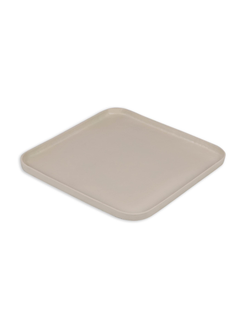 Dienblad Lyom vierkant beige S 40x40 cm - Afbeelding 2