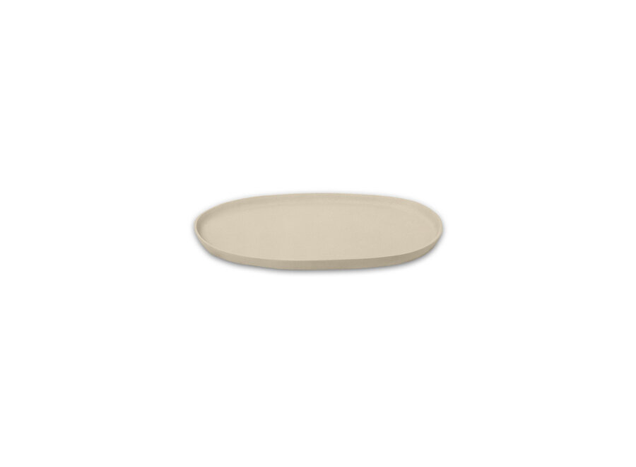 Dienblad ovaal beige small 51x40 cm - Afbeelding 2