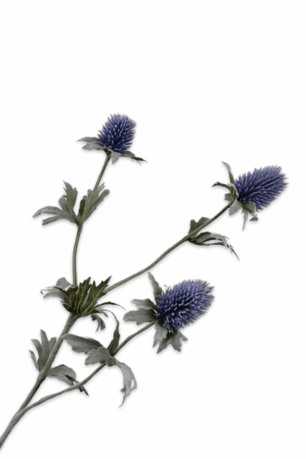 Distel tak blauw 78 cm Silk-ka