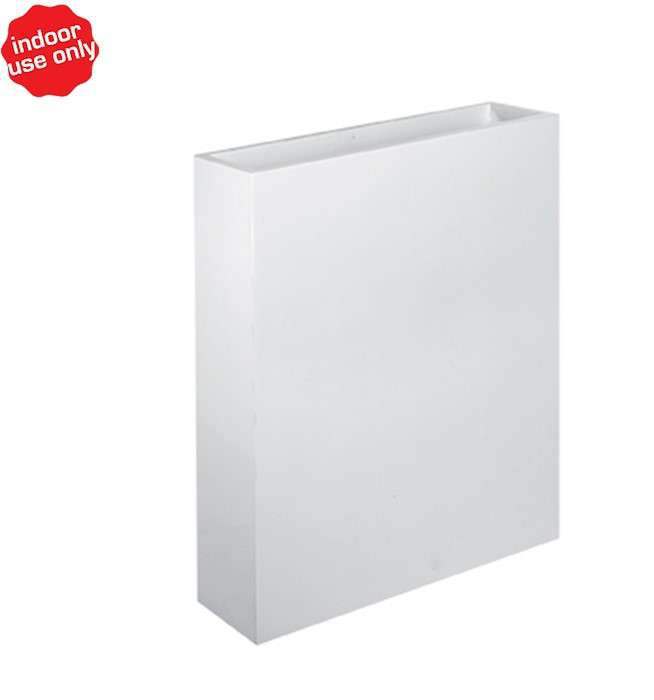 Grote plantenbak / roomdivider Doka hoogglans wit hoogte 92 cm VTW - Afbeelding 3