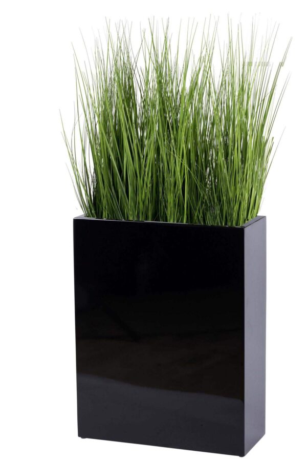 Grote plantenbak / roomdivider Doka hoogglans zwart hoogte 92 cm VTW