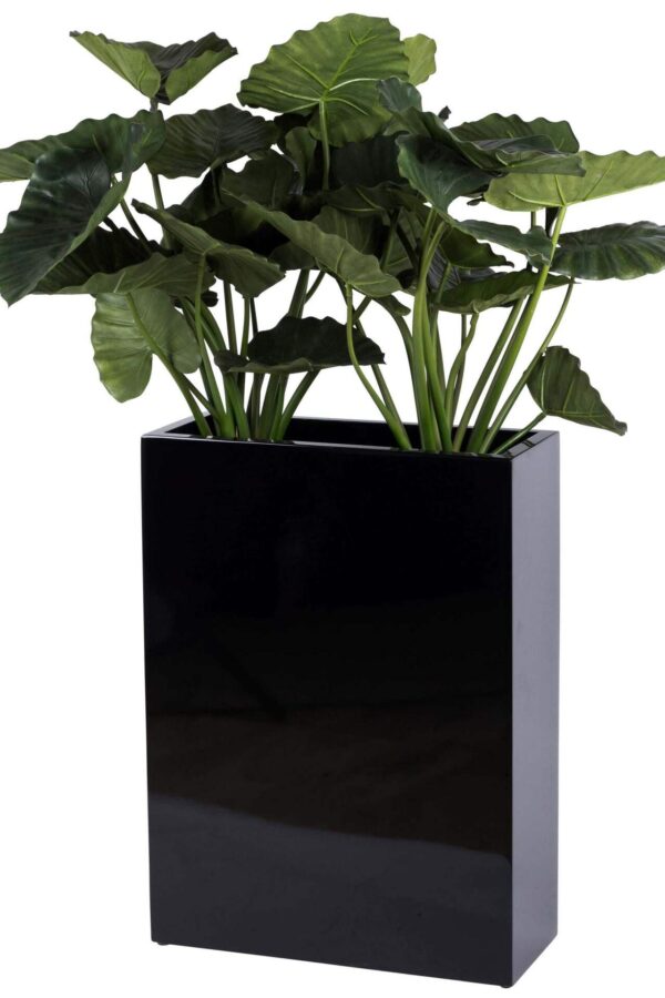Plantenbak / roomdivider Doka hoogglans zwart hoogte 76 cm VTW