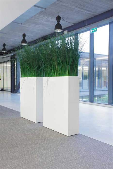 Grote plantenbak / roomdivider Doka hoogglans wit hoogte 92 cm VTW - Afbeelding 4