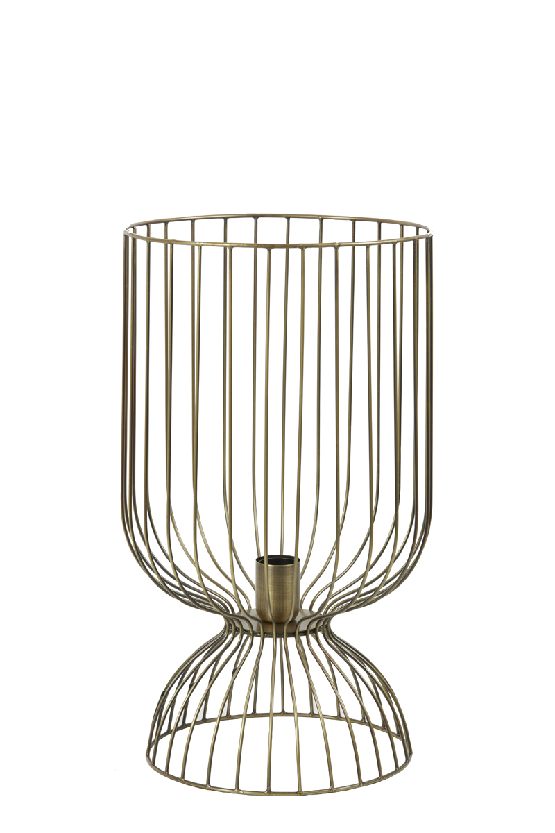 Tafellamp goud draadstaal