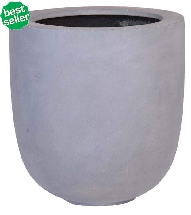 Bloempot Duko beton mat grijs VTW - Afbeelding 2