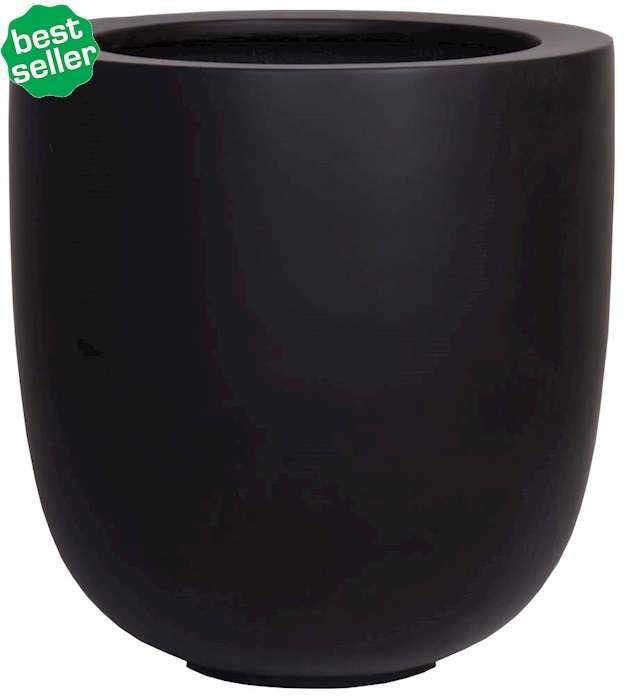 Bloempot Duko mat zwart VTW - Afbeelding 2
