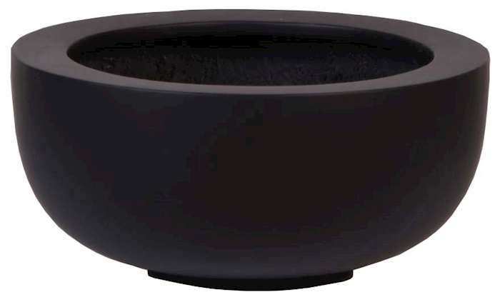 Bloempot / schaal Duko mat zwart set van 2 stuks vtw - Afbeelding 2