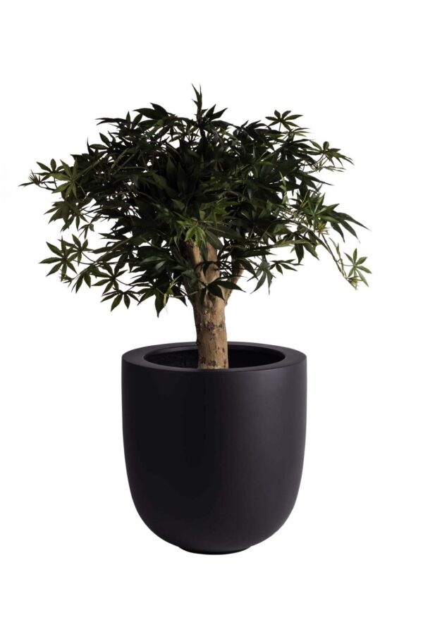 Bloempot Duko mat zwart VTW