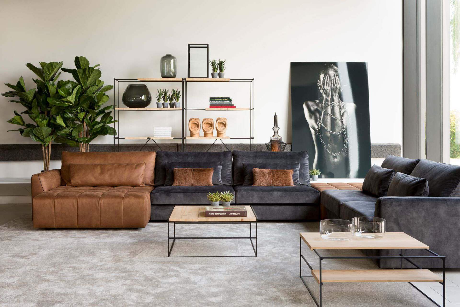 Loungebank hoekbank Adino - Afbeelding 7