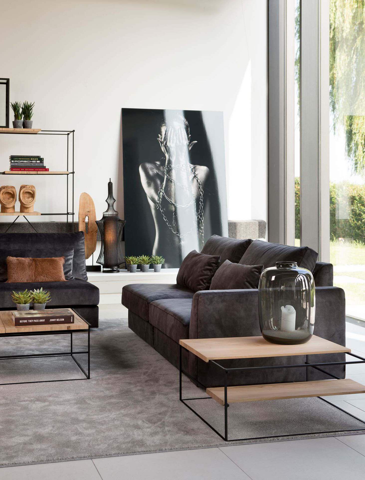 Loungebank hoekbank Adino - Afbeelding 11