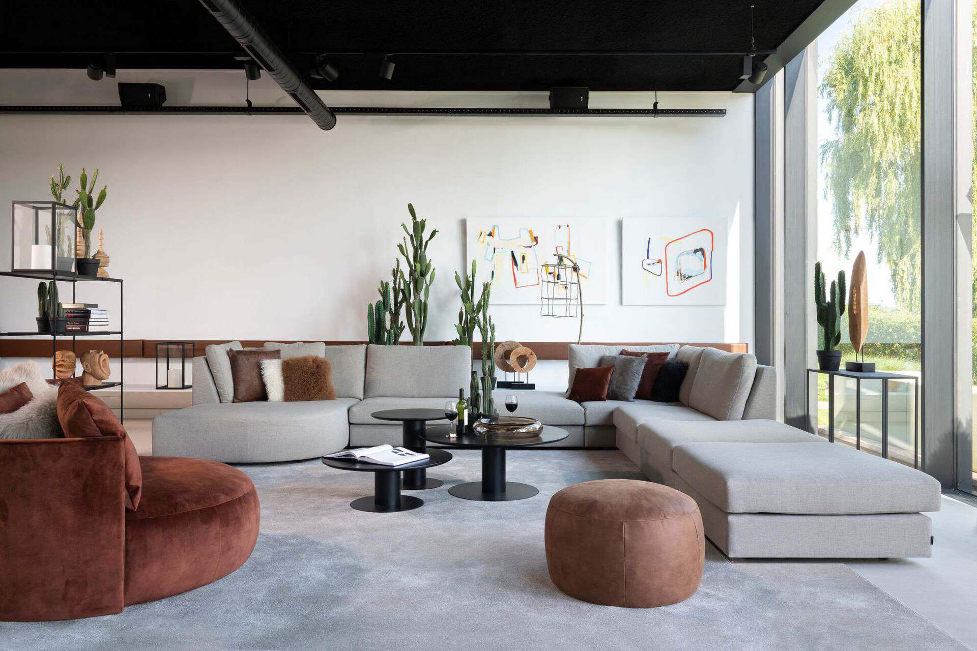 Loungebank hoekbank Avelino - Afbeelding 10