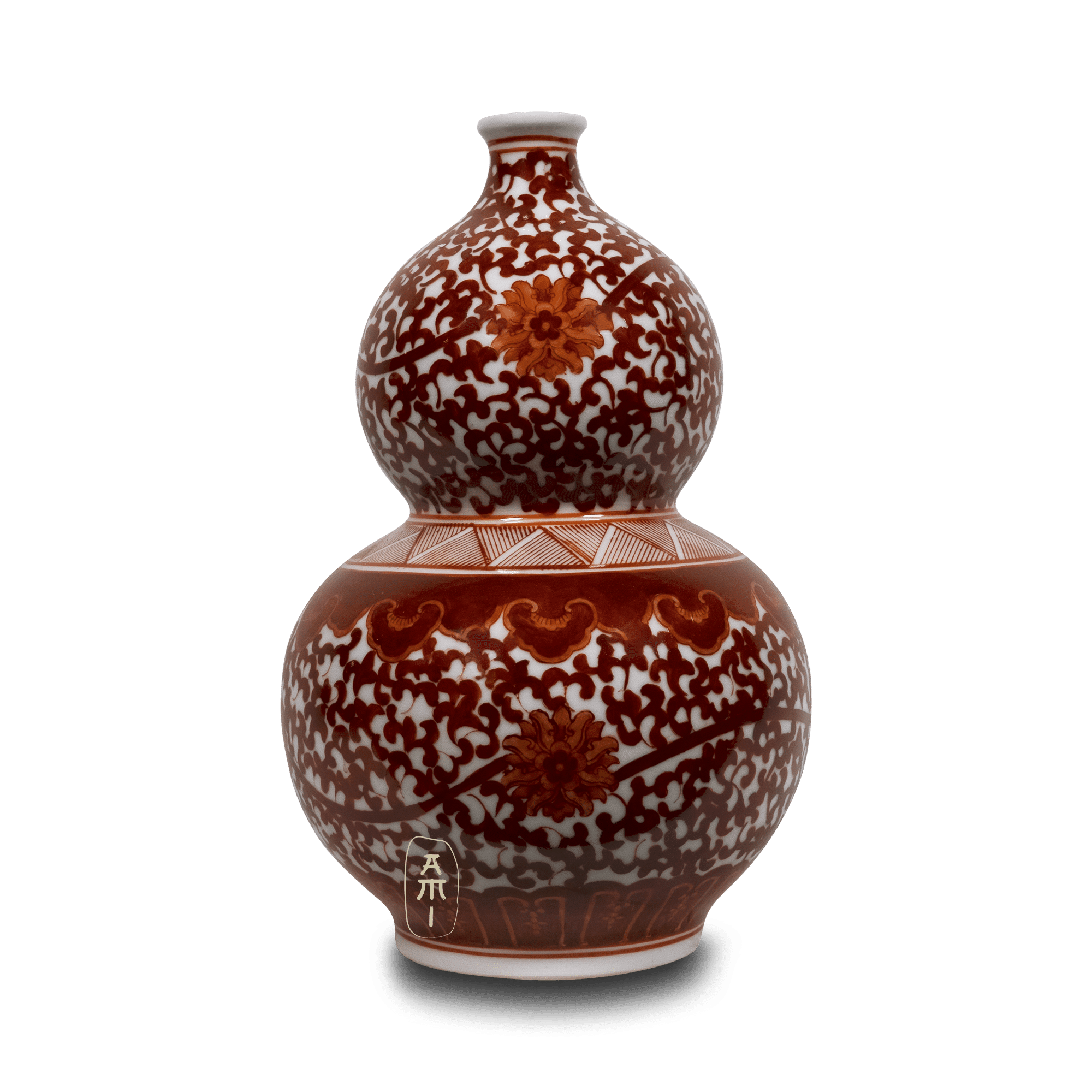 rose flower vaas -H35 - Afbeelding 2