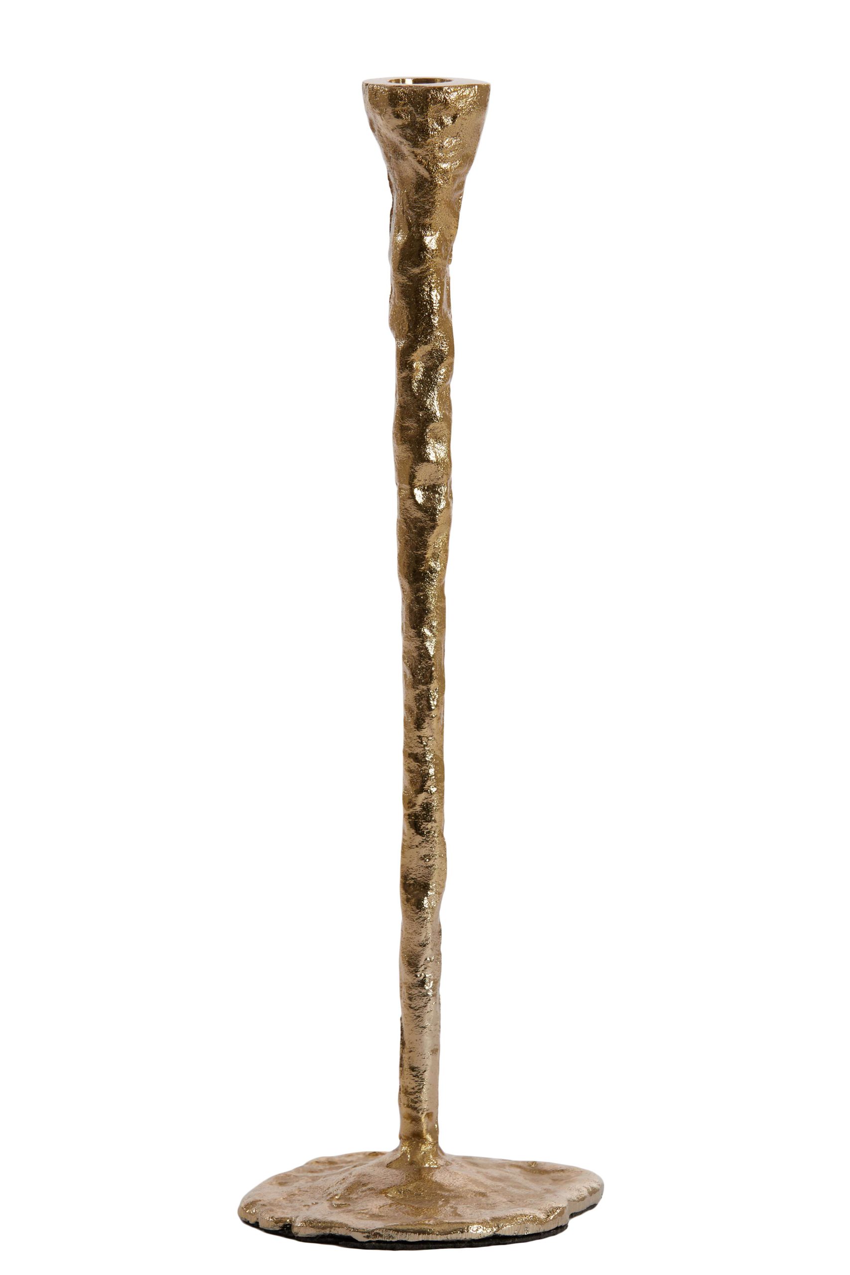 Kandelaar goud- large 12x41 cm - Afbeelding 2