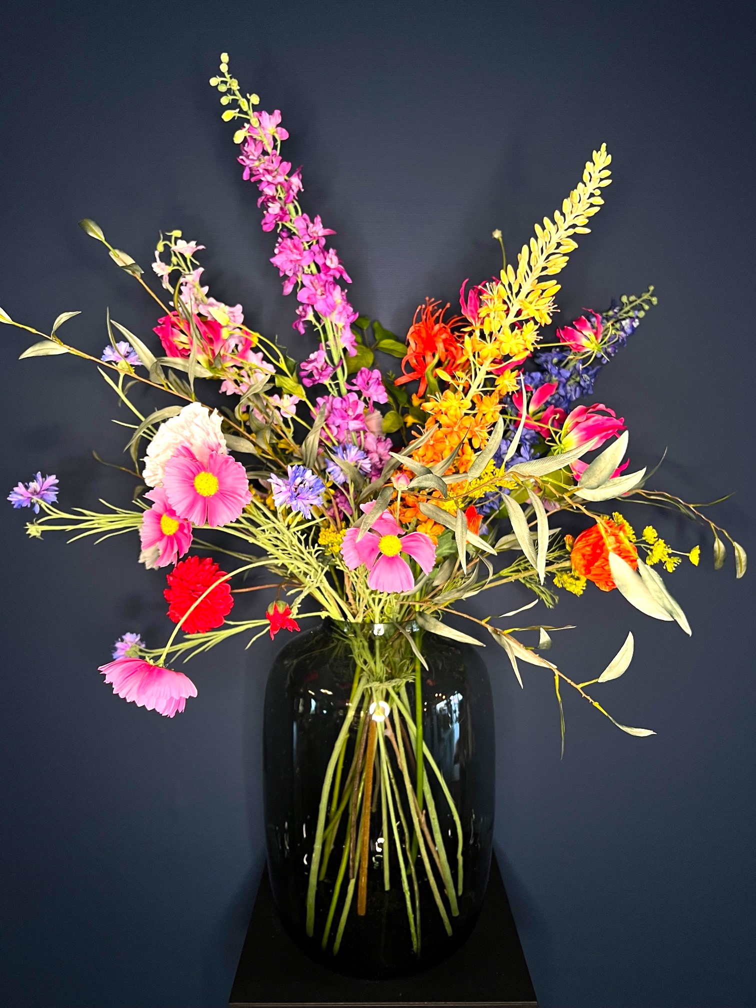 Groot zijden veldboeket Juul