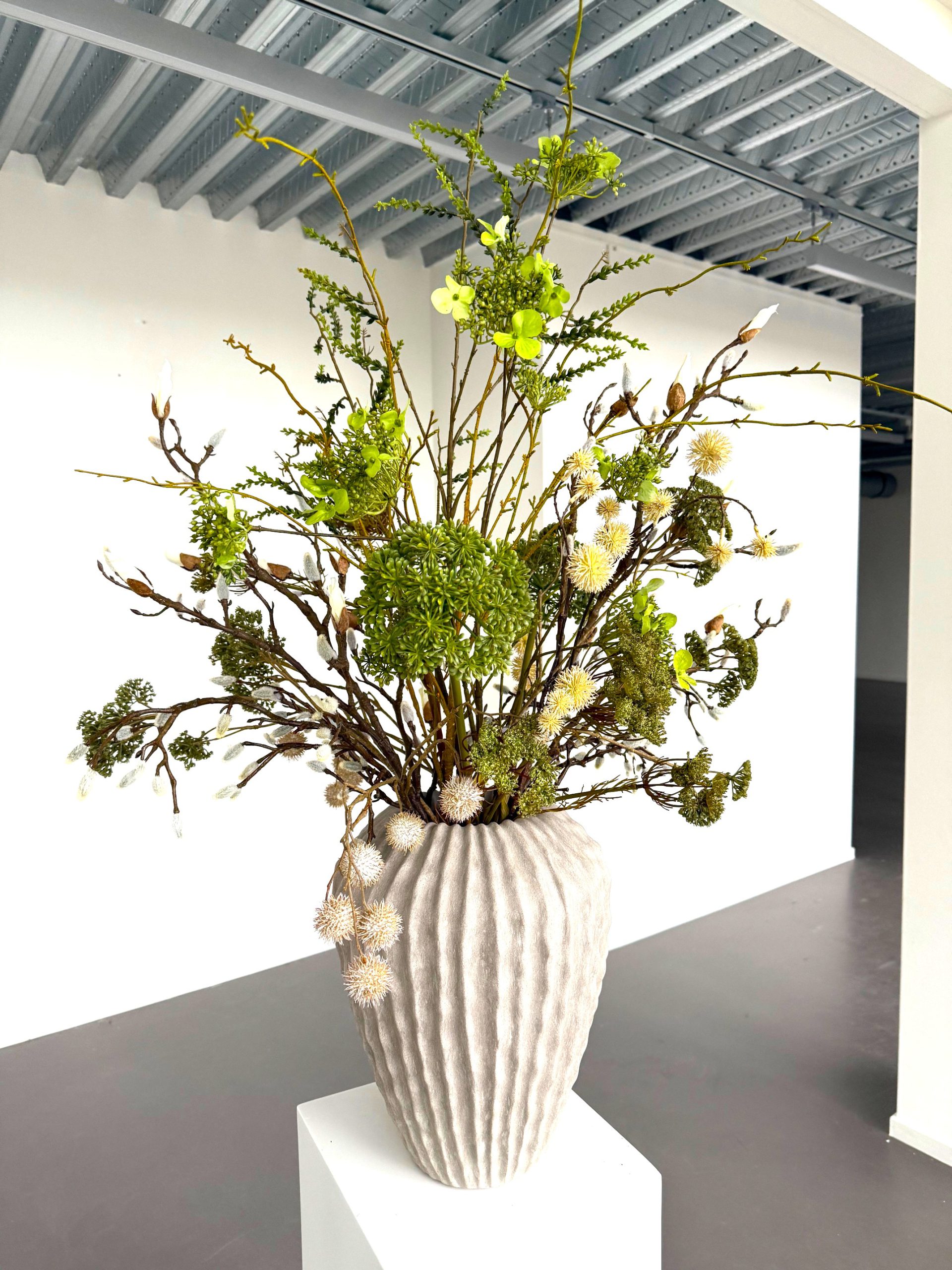 Groot zijdenbloemen boeket Indy