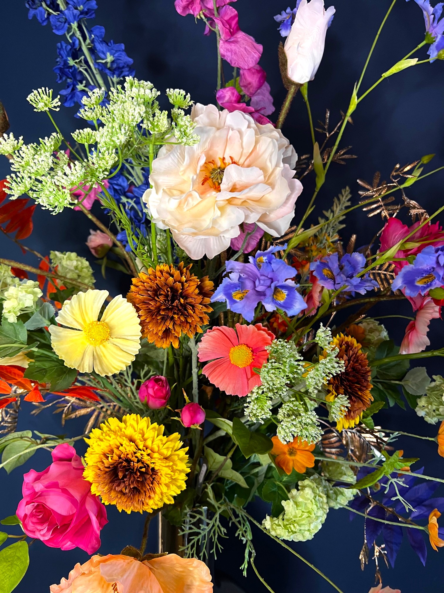 Zijdeboeket bloemen Lynn groot - Afbeelding 5