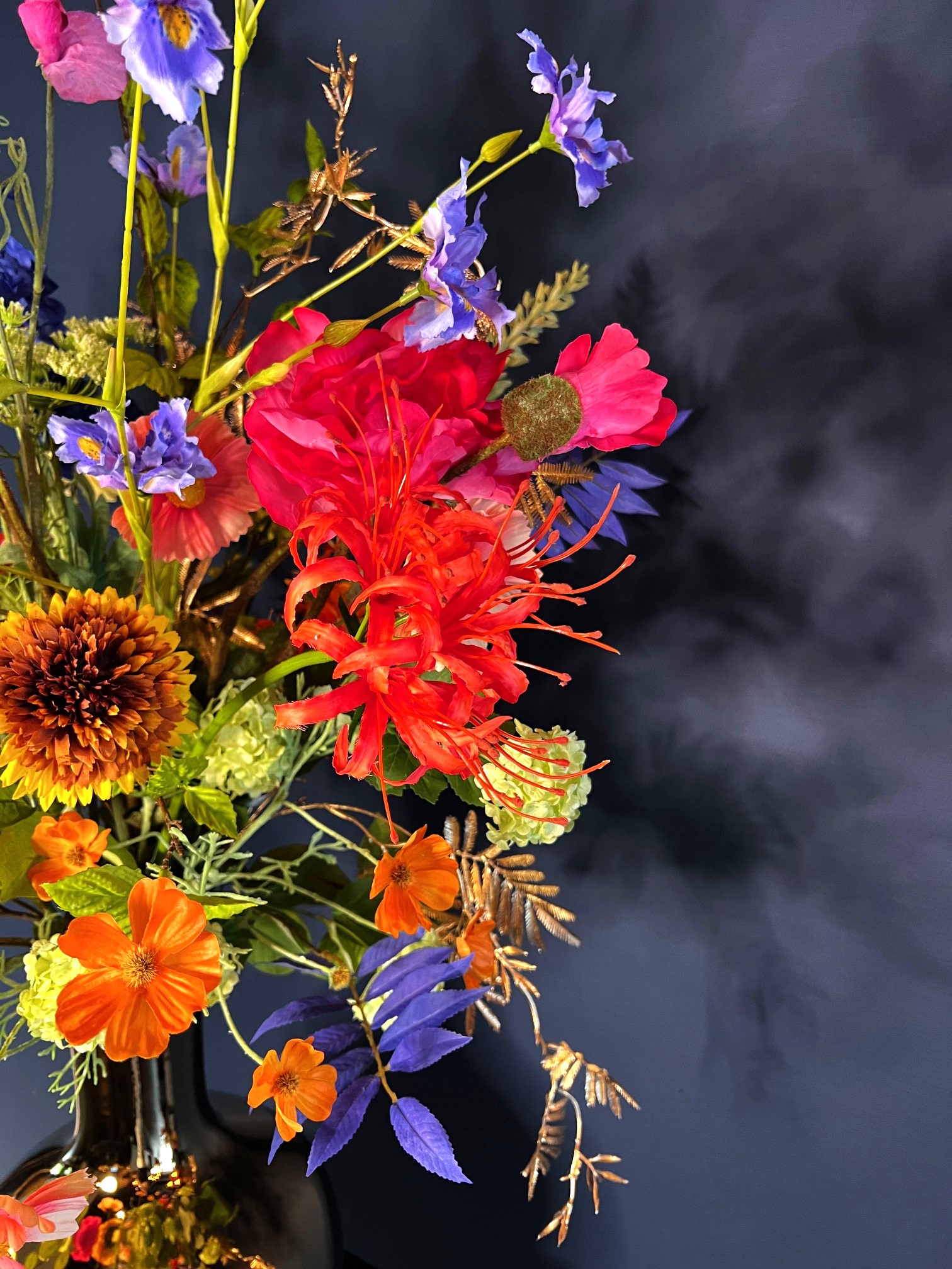 Zijdeboeket bloemen Lynn groot - Afbeelding 4