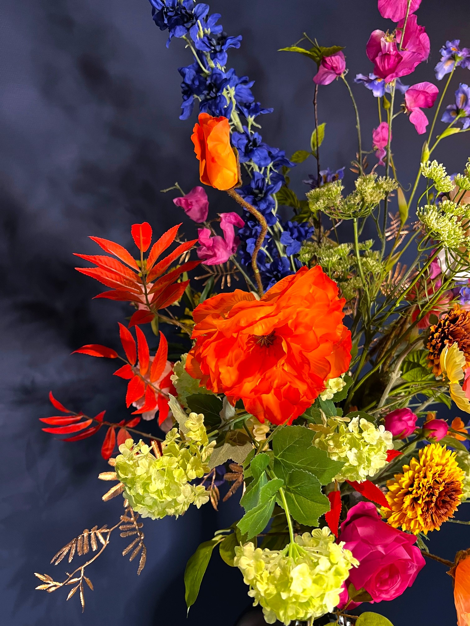 Zijdeboeket bloemen Lynn groot - Afbeelding 3