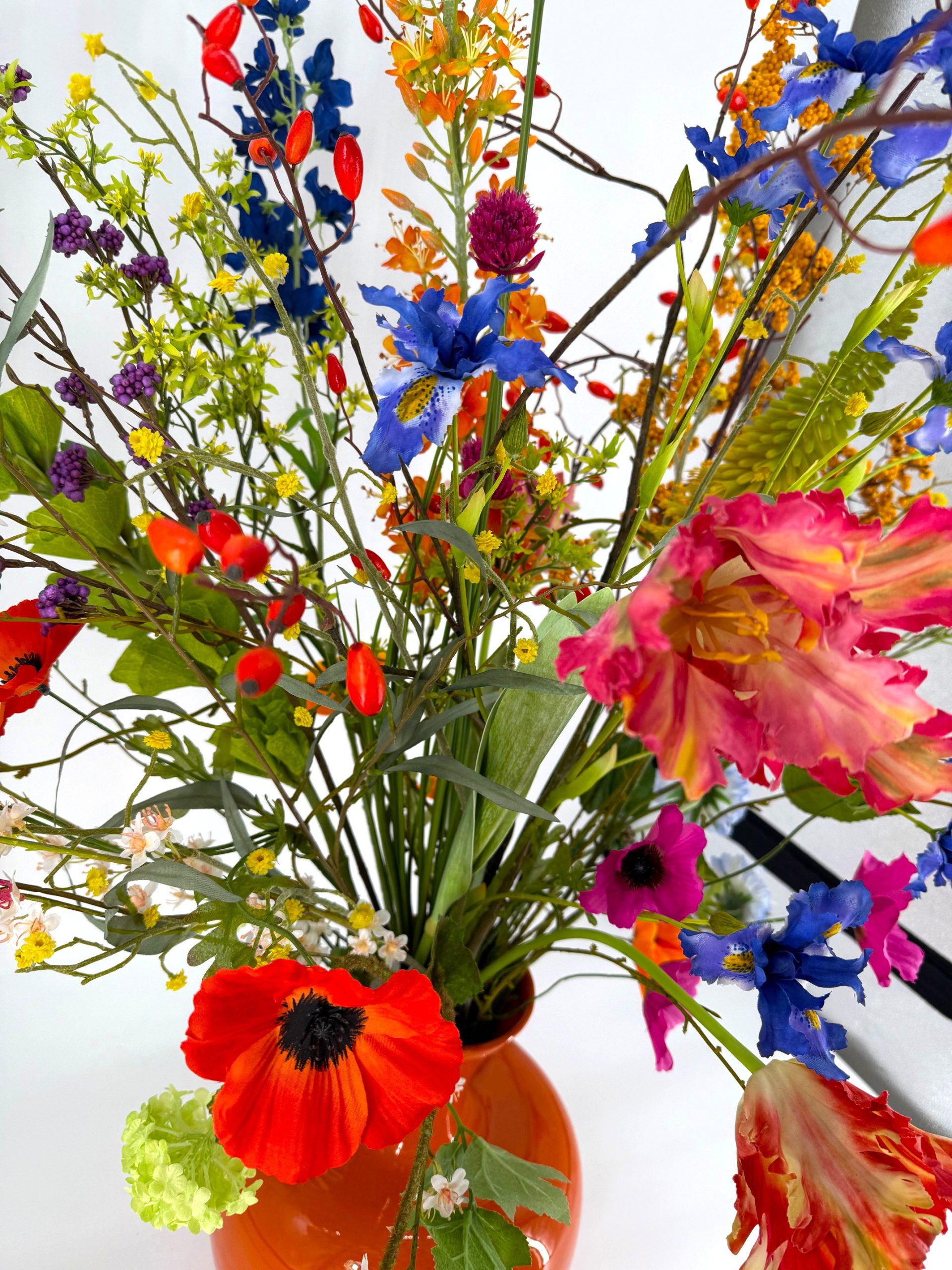 Groot zijden bloemen boeket Saar - Afbeelding 5