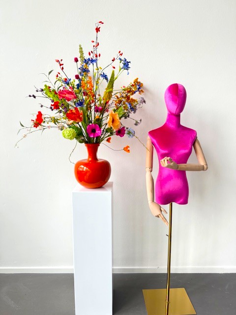 Groot zijden bloemen boeket Saar - Afbeelding 6