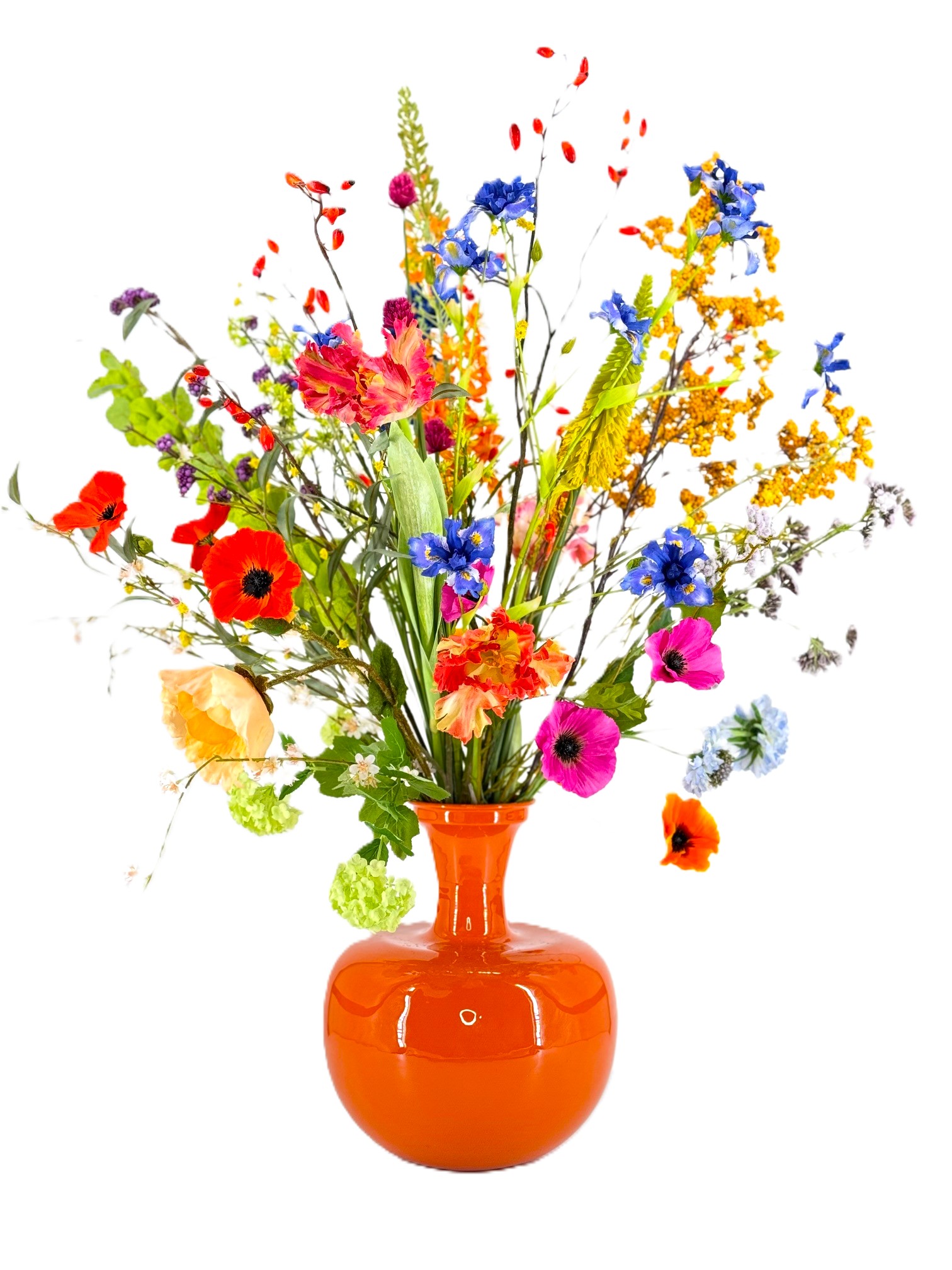 Groot zijden bloemen boeket Saar