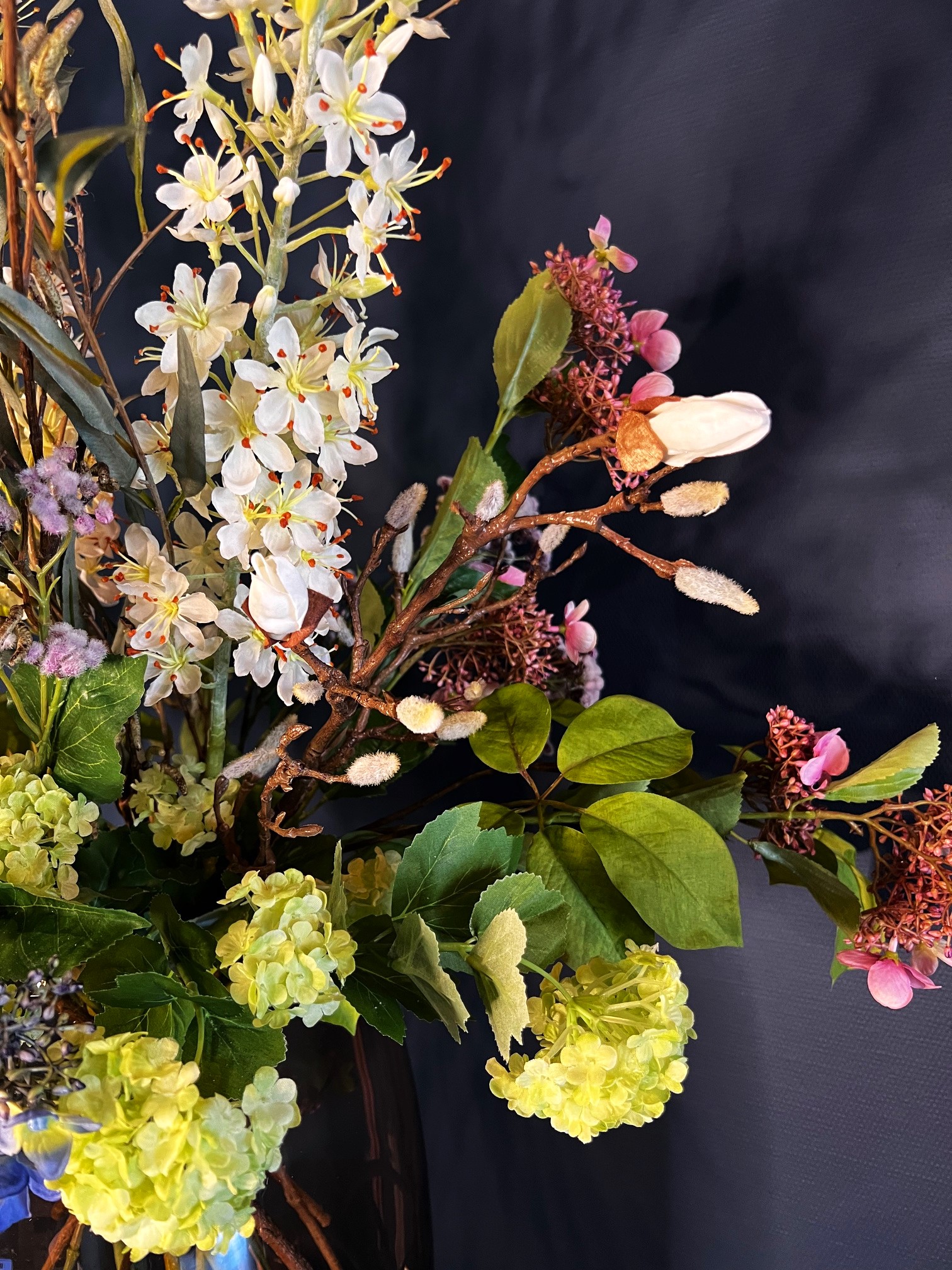 Zijdebloemen boeket Annebel groot - Afbeelding 2