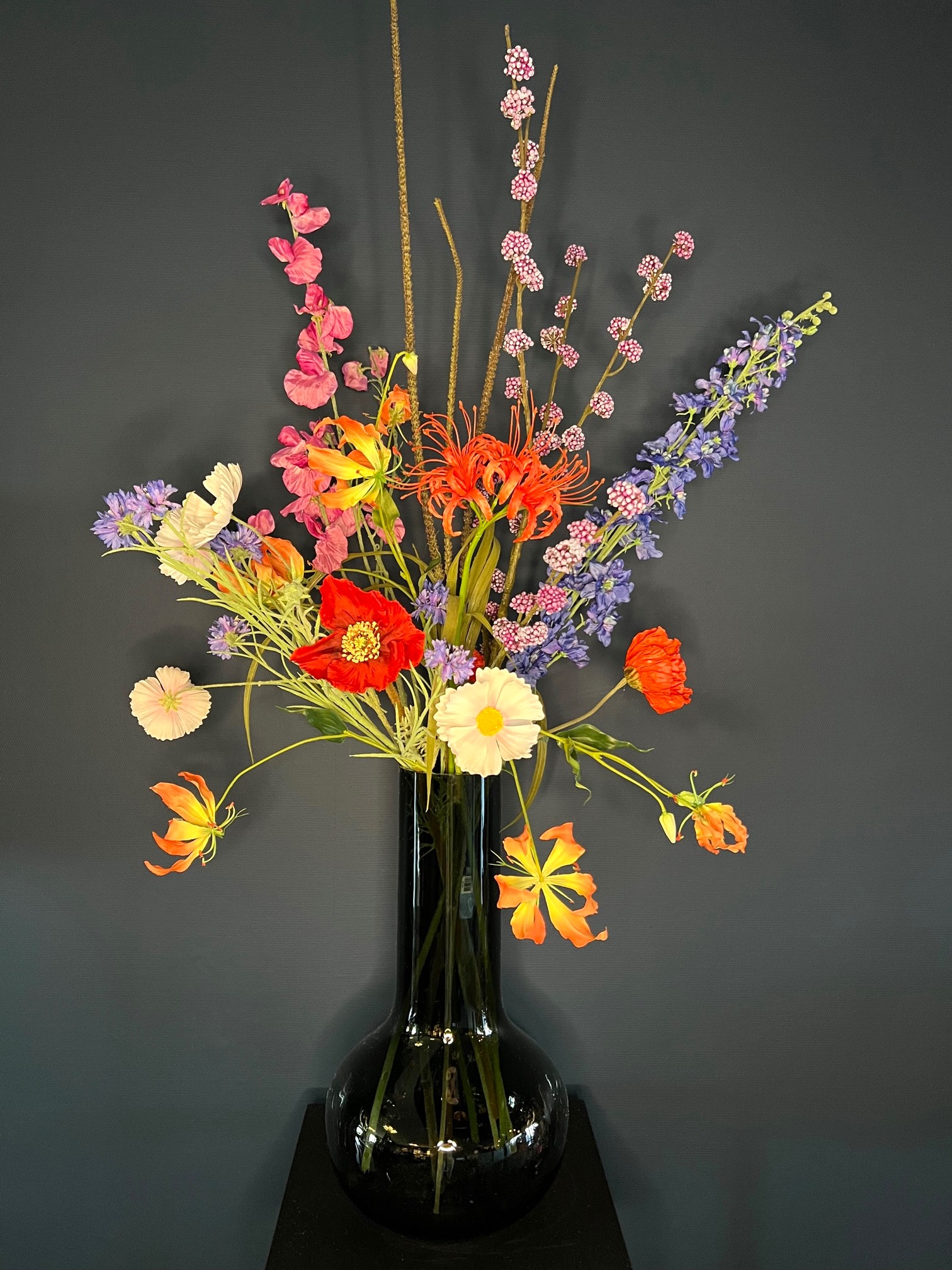 Plukboeket zijdebloemen Jade