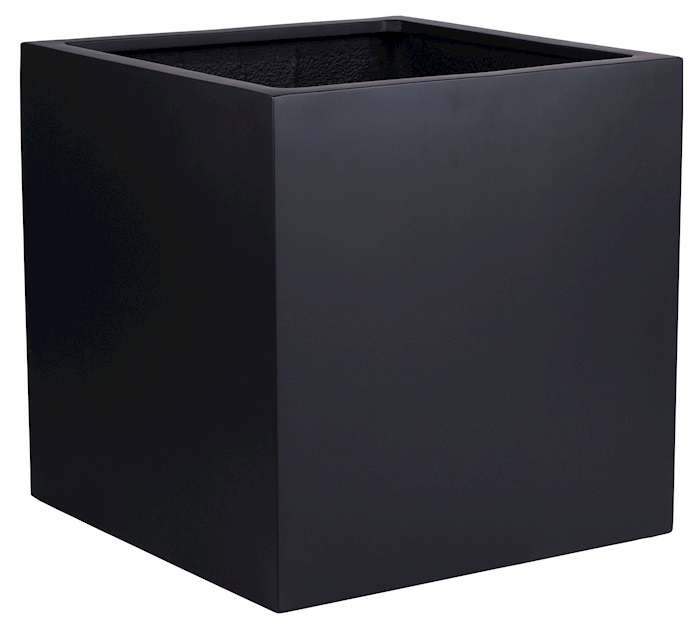 Plantenbak vierkant Elsa zwart 50 cm VTW - Afbeelding 2