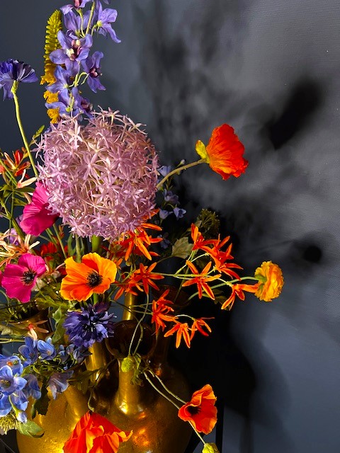 Zijdenbloemen boeket Kate voor in de toetervaas - Afbeelding 3