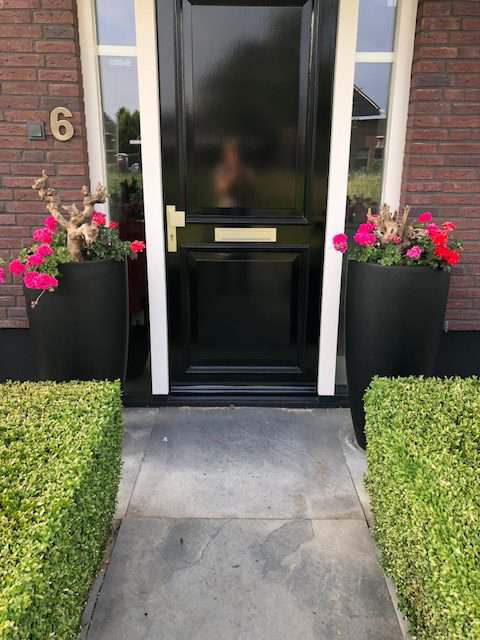 Bloempot / vaas Kenny zwart hoogte 100 cm VTW - Afbeelding 3