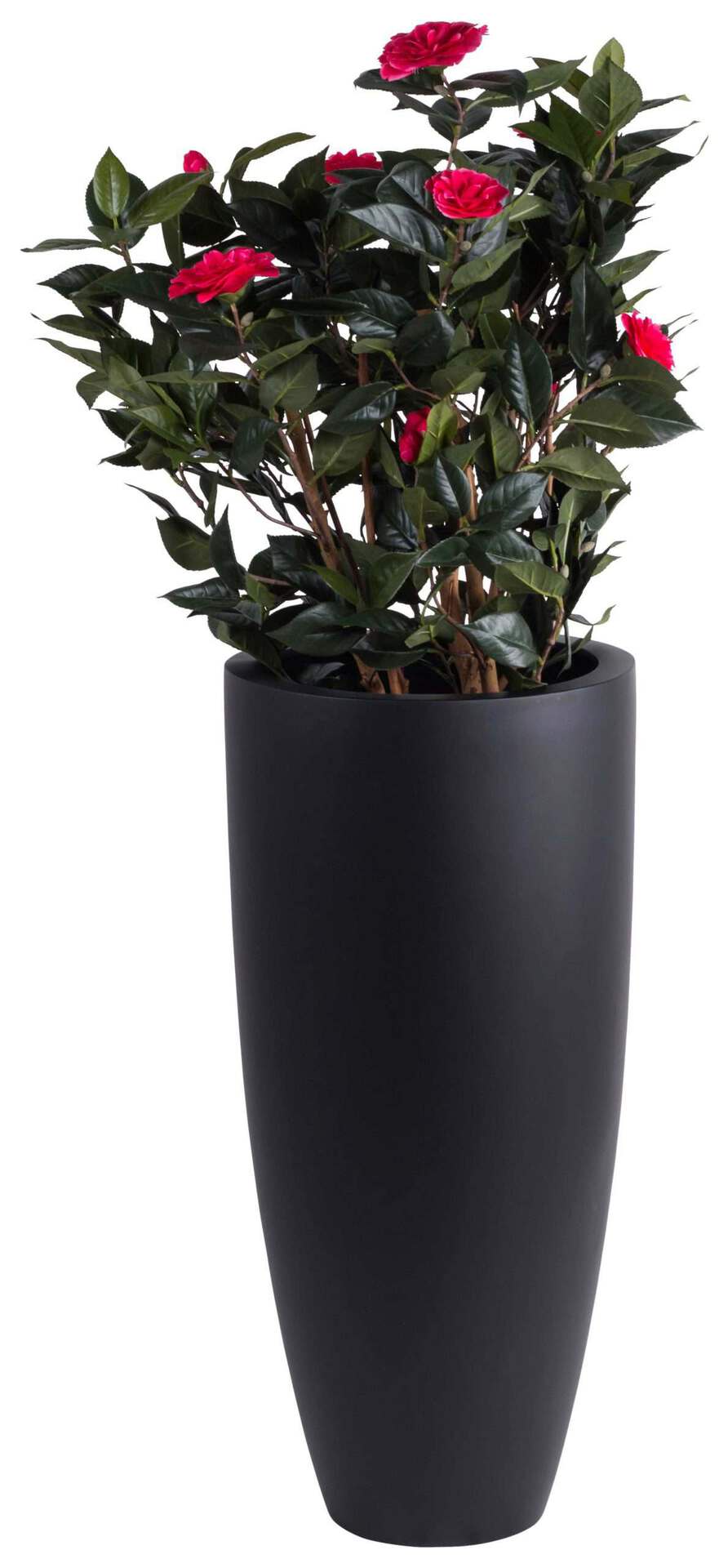 Bloempot / vaas Kenny zwart hoogte 80 cm VTW