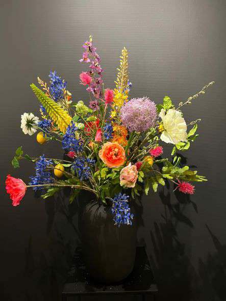 Zijden plukbloemen boeket Fien