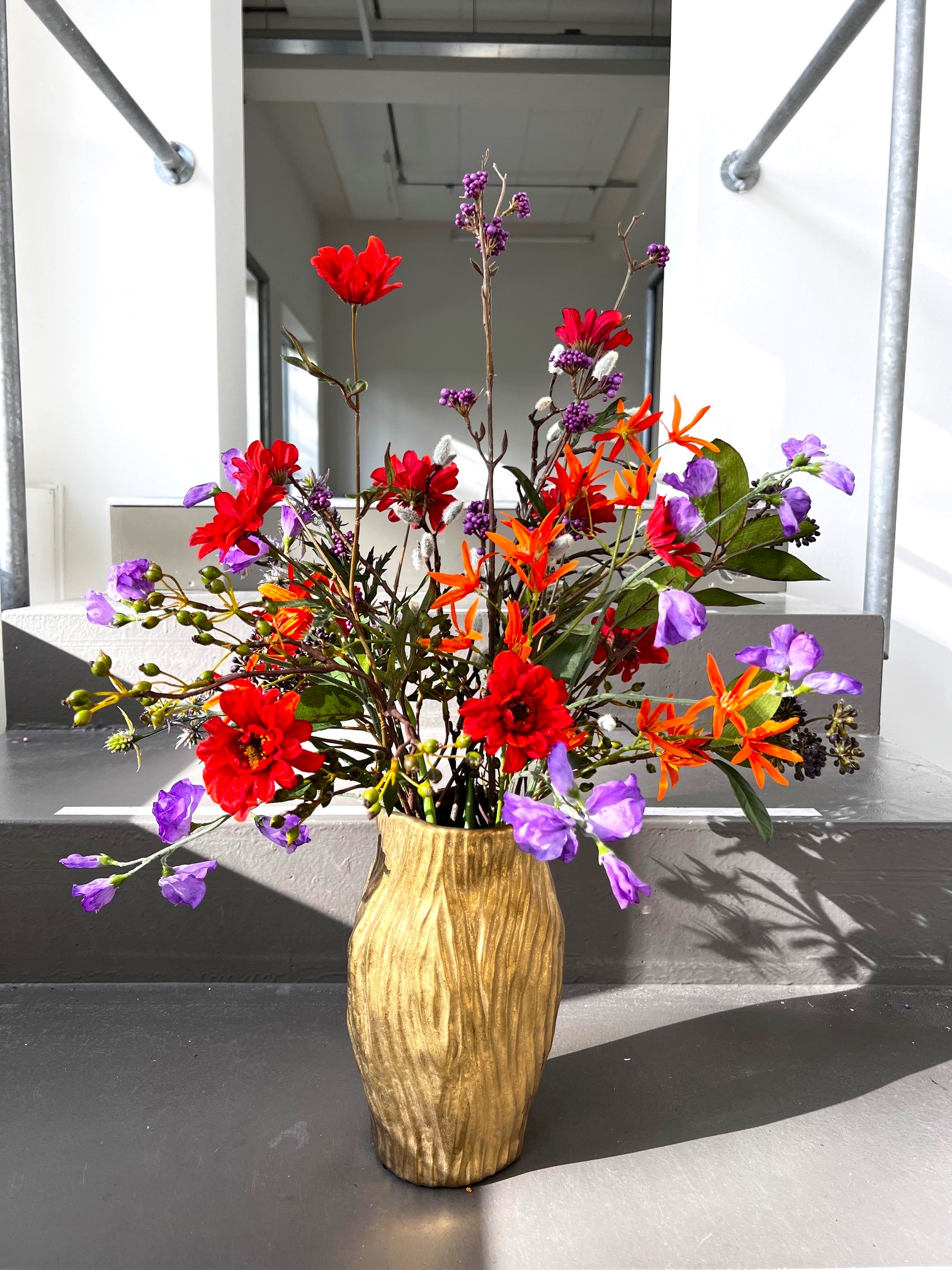 Zijdenbloemen boeket Ida