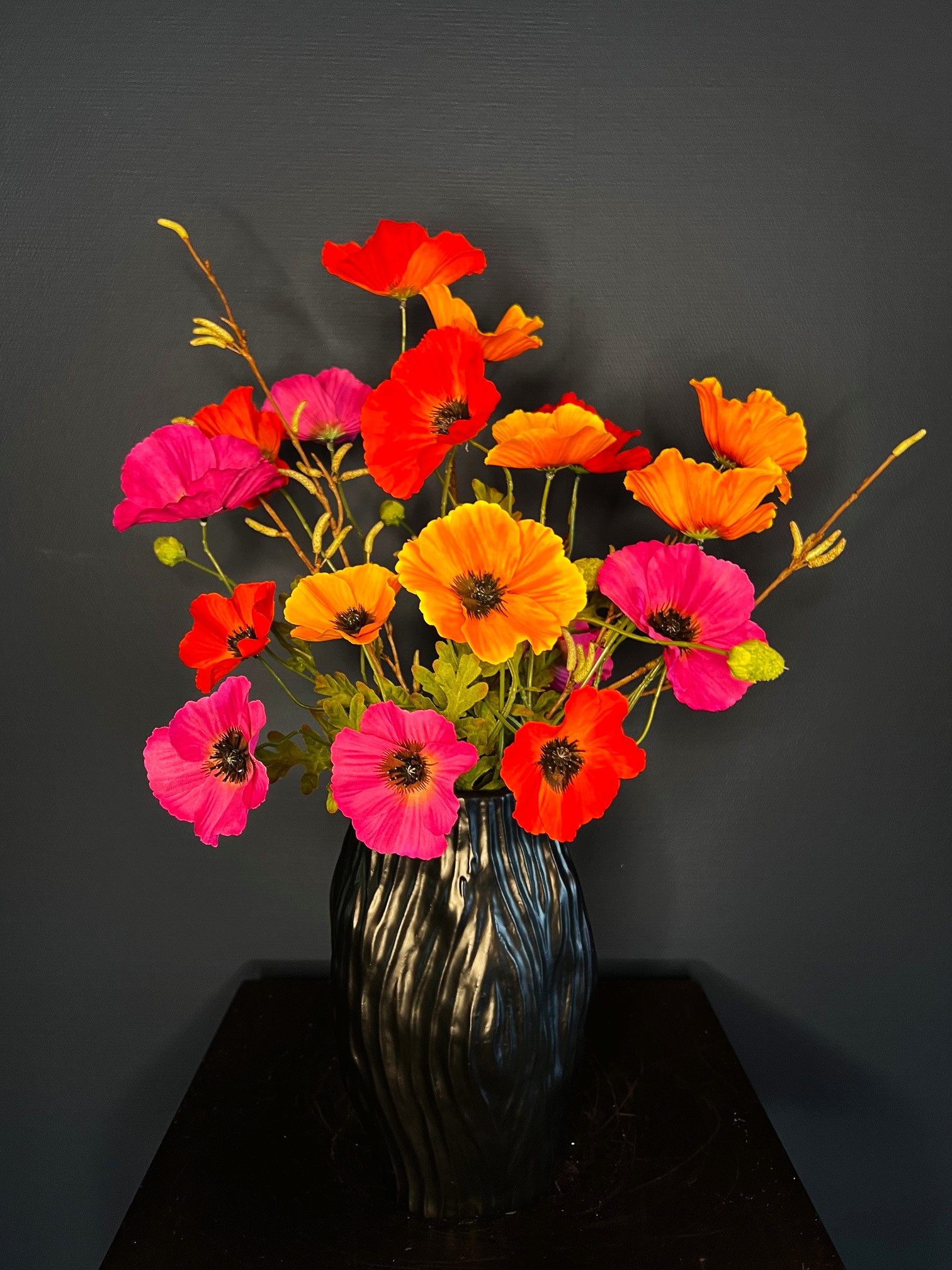 Zijde bloemen boeket Wies