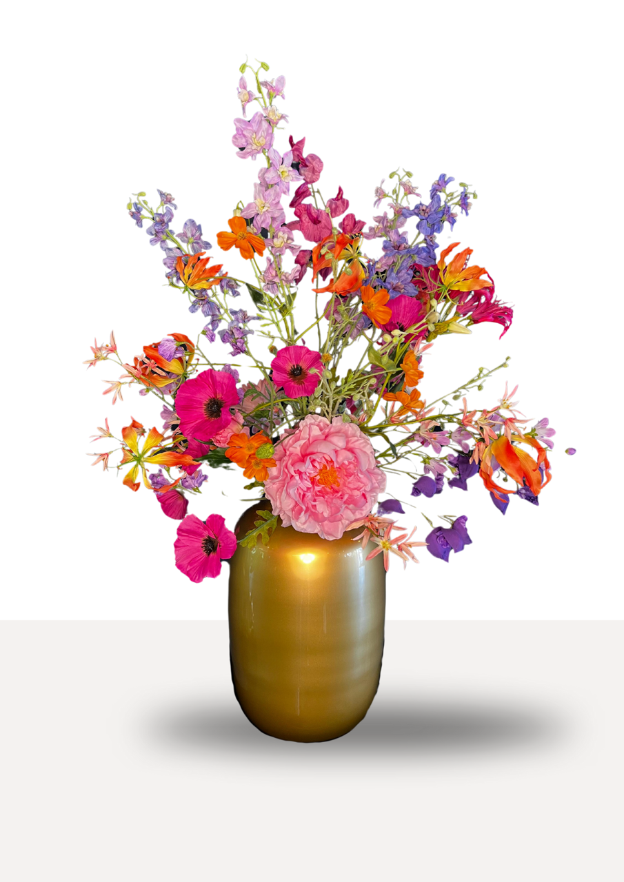 Zijdenbloemen boeket Ester