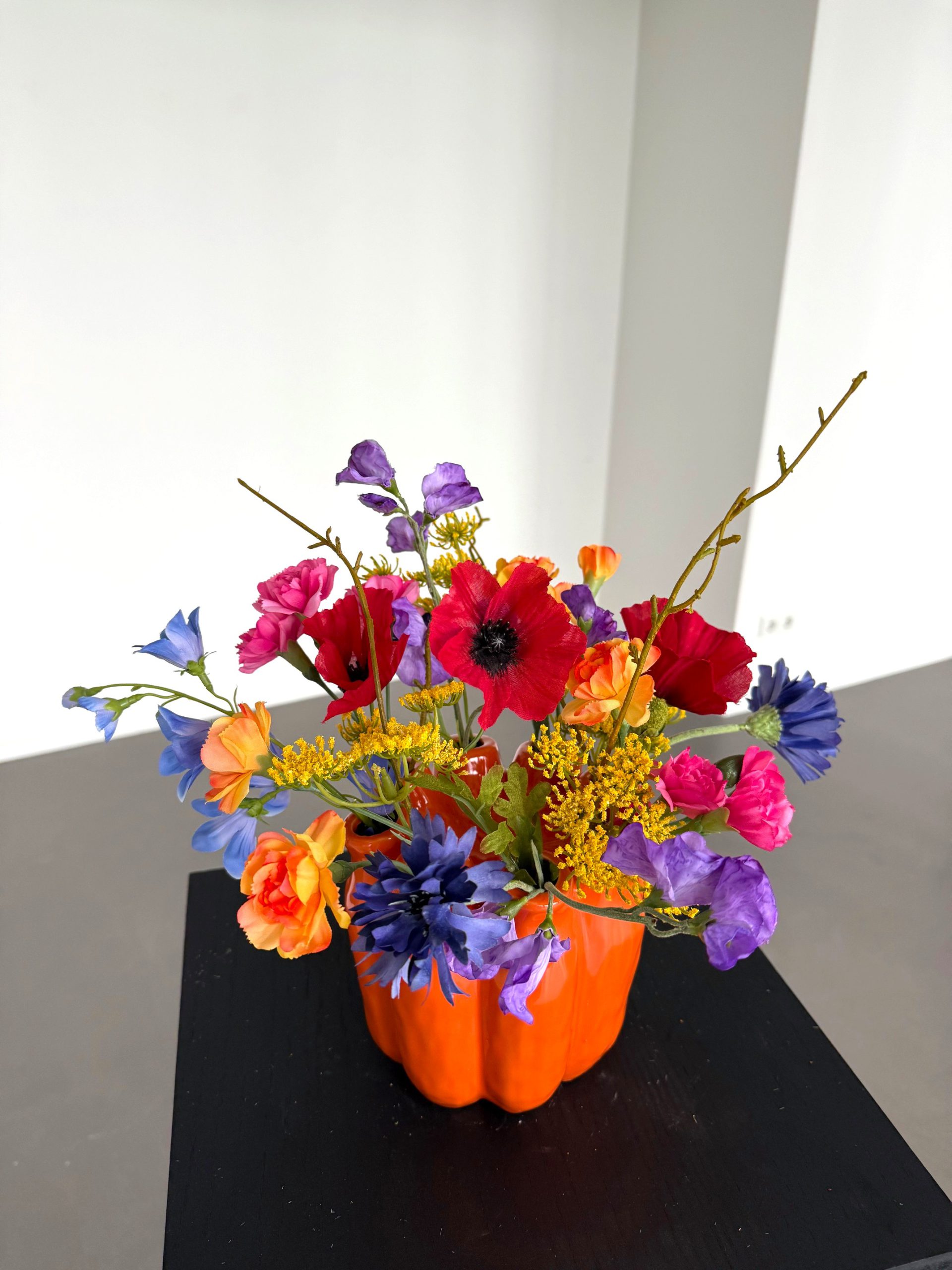 Zijdenbloemen boeketje Renske incl vaasje - Afbeelding 4