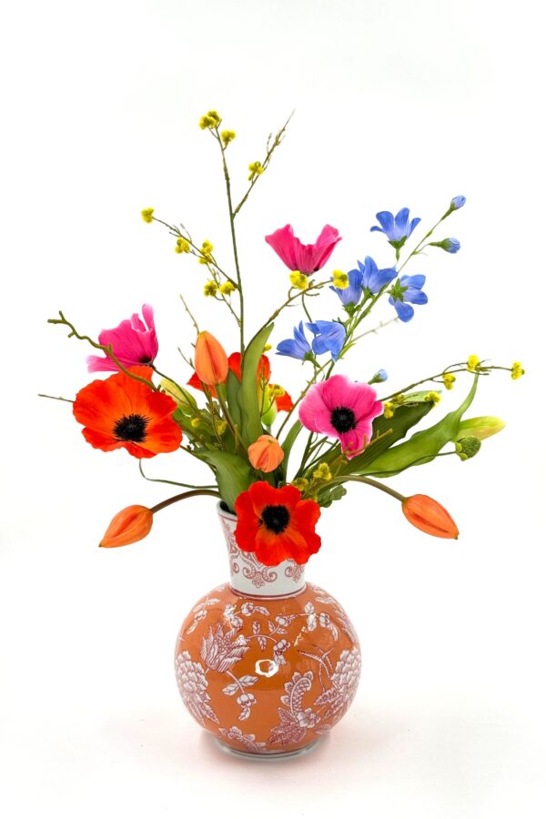 Zijdenbloemen boeketje Els